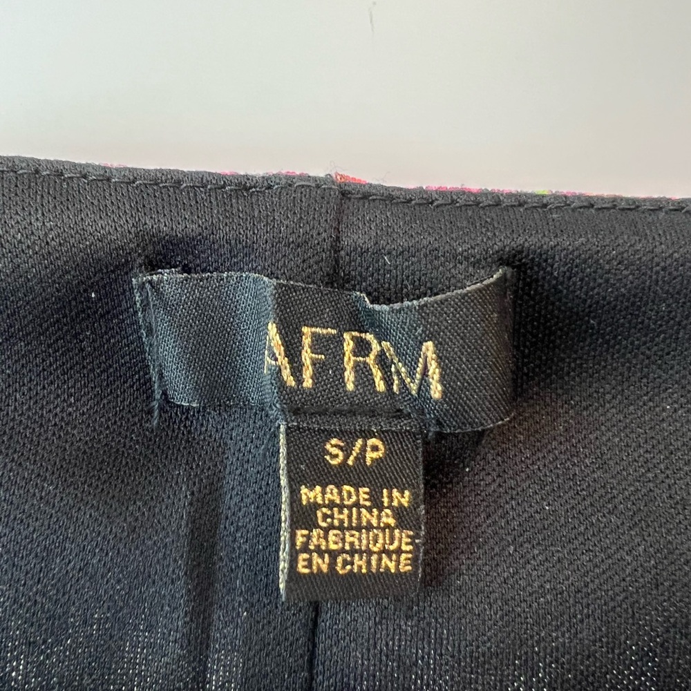 AFRM x Nordstrom Ditsy Floral Sweetheart Long Sleeve Crop Top - Picture 3 of 8